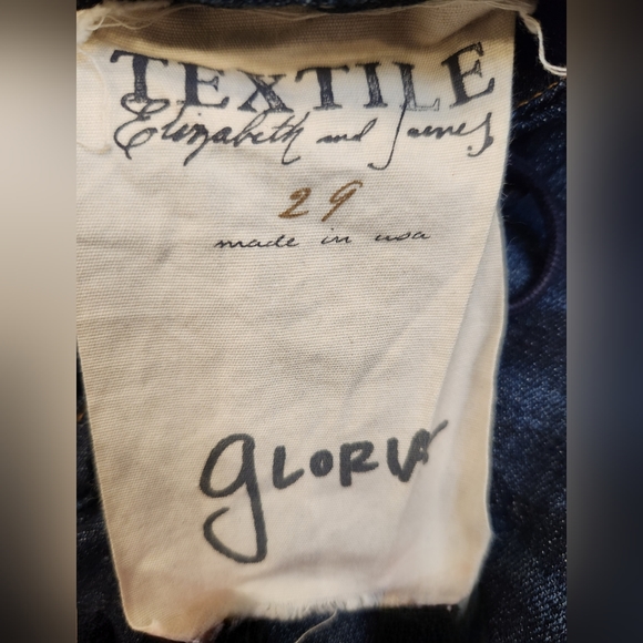 Elizabeth and James TEXTILE 'Gloria' Flared Jeans, Dark Wash, Size US 29 - Picture 6 of 8